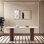 Rectangular with Solid Wood Base Dining Table
