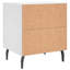 Manwi 40cm W Iron Bedside Table-1124794551