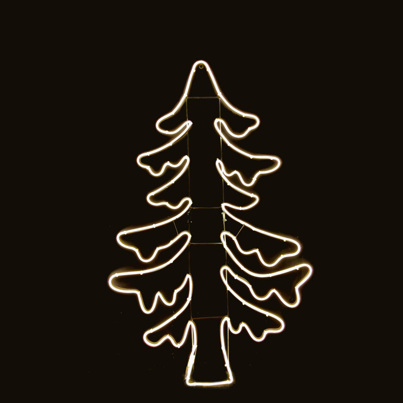 Motif d'arbre debout 3D (1871-P), H 45 po x l 41 po x P 41 po