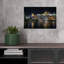 Prague Castle Night Lights Gothic Abstract Contemporary Architecture City Wall Art Print 1 Piece Wrapped Canvas Wall Art-2006563263