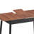 Kenith Rectangular Dining Table in Natural and Black