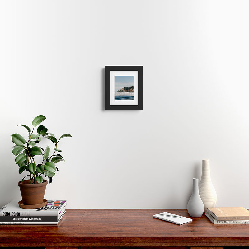 Hannah Kemp Coastal, reproduction d'art encadrée, H 10 po x l 8 po, Noir