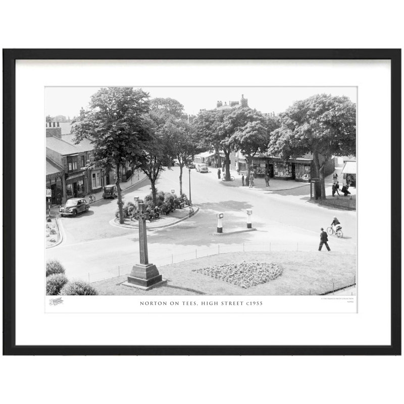 Norton On Tees, High Street C1955 - Single Picture Frame Print, 28cm H x 36cm W x 2.3cm D
