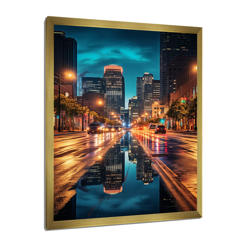 Bahan New Orleans, magnifique paysage urbain sur toile, H 32 po x l 24 po x P 1 po, Encadrement doré