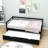 Edricka Twin Size Wooden Daybed with Trundle-567342274
