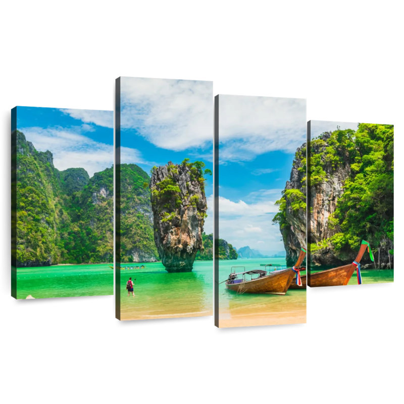 Gillard James Bond Island, H 54 po x l 84 po