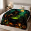 Couverture « Potion de sorcière mystique », jeté de lit à motif de forêt enchanteresse, linge de lit douillet en peluche toutes saisons pour canapé, salon, chambre à coucher, décoration intérieure-134290757