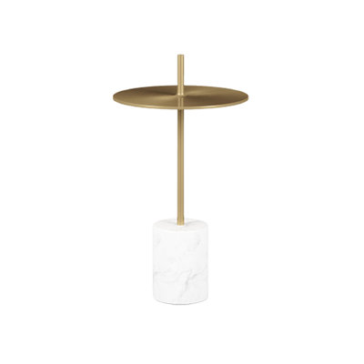 Modholic Poke Side Table With Handle, Gold