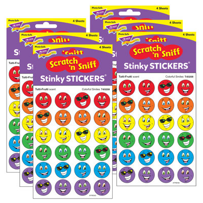 Colorful Smiles/Tutti-Frutti Stinky Stickers