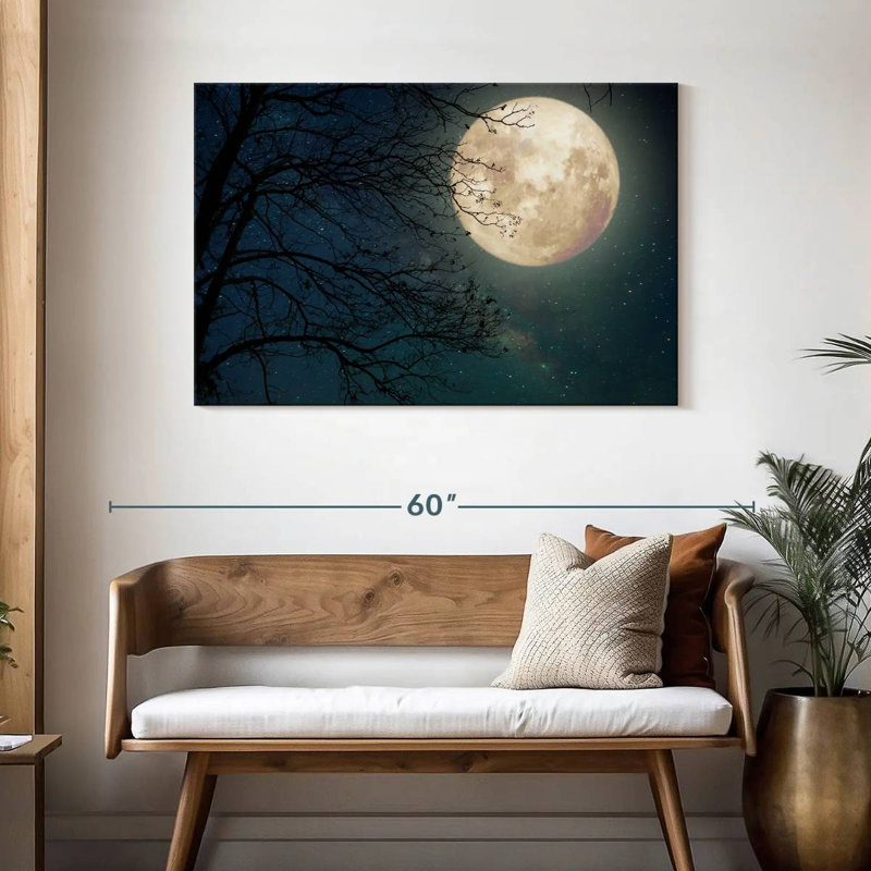 Arbre Oberle au clair de lune, H 30 po x l 45 po