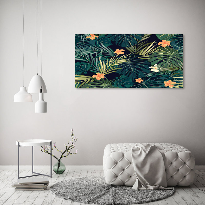 Tropical Leaves - Wrapped Canvas Print
