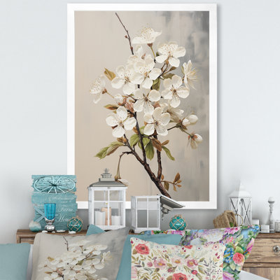 " White Apple Blossom Whispers "