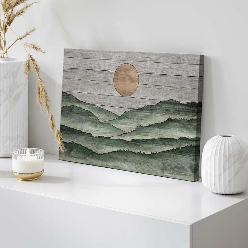 Reproduction d'art sur toile Western, H 16 po x l 24 po x P 1,5 po, Toile tendue
