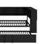 Lit de jour double en métal avec lit gigogne, armoires de rangement et ports USB-1815329071