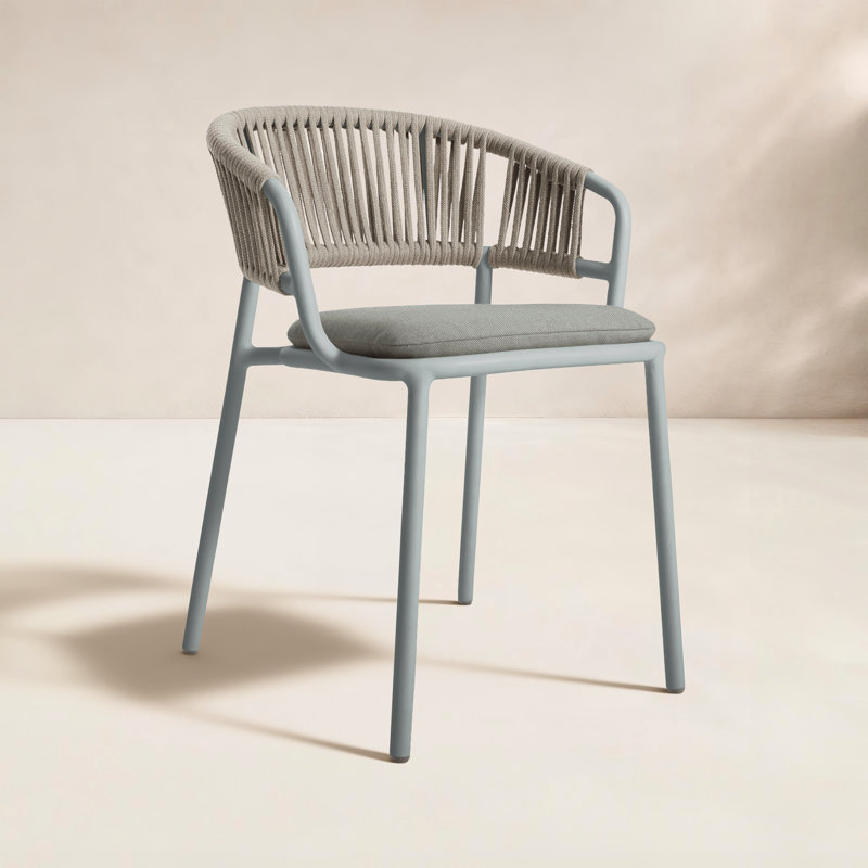 Mate Outdoor Dining Armchair, Toohey Breezy Blue