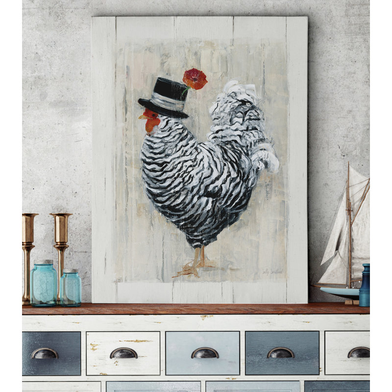 «Sunday Best Rooster», reproduction d'impression sur toile, H 36 po x l 48 po x P 1,5 po