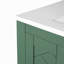 Meuble-lavabo de 30 po avec cadre en bois massif, charnières, planches, grand espace de rangement, design rétro et poignées en métal exquises pour les articles de toilette-2084483690