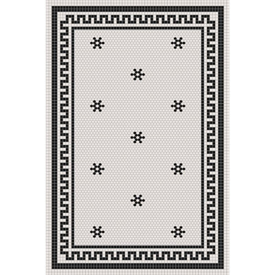 Tapis en vinyle Tuxedo facile à nettoyer