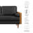 Kellan Vegan Leather Loveseat-105770612-105770614-105770617