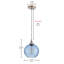 Luminaire suspendu sphère 1 lumière Custar