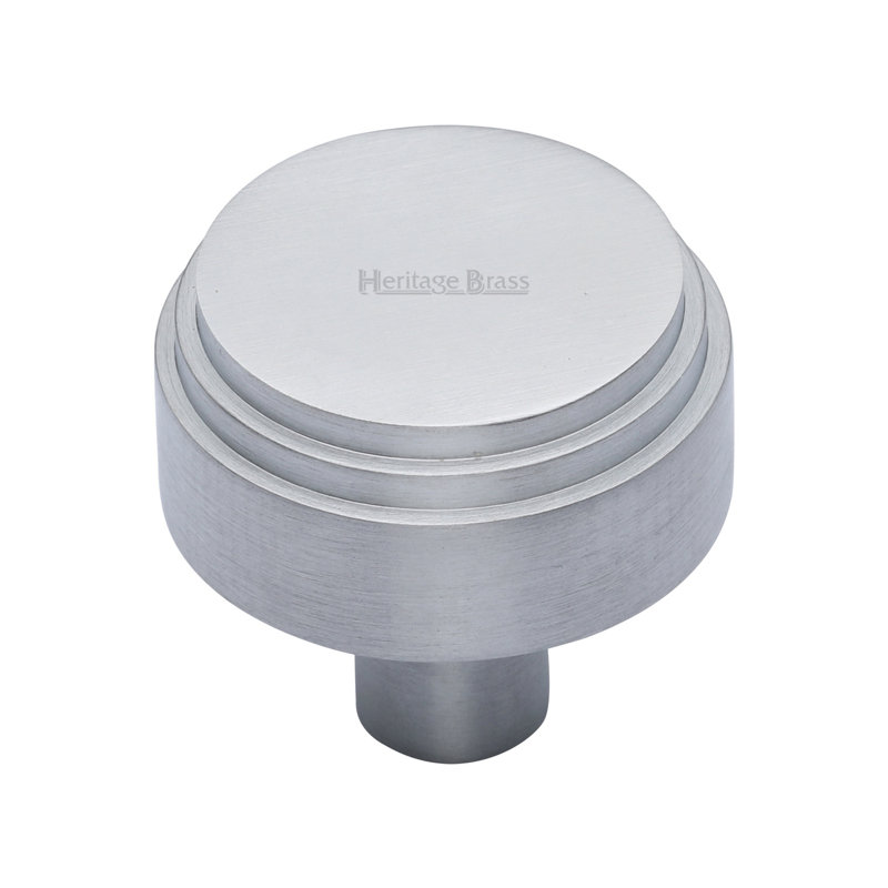Heritage Brass Heritage Cabinet Knob Round Deco Design, Matt Bronze, 3.4cm H x 3.2cm W x 3.2cm D