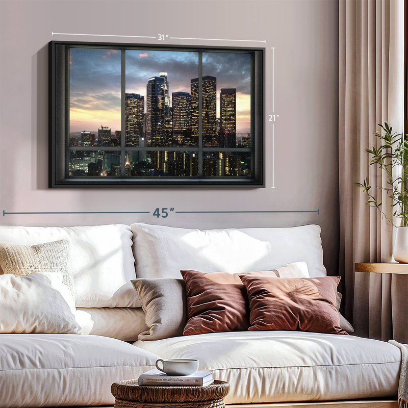 «Evening In LA Wall Art Wall Art», H 21 po x l 31 po