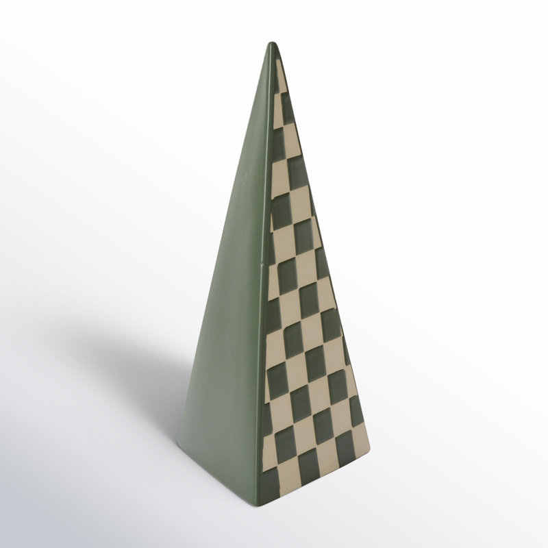 Colorado Checker Tree Sculpture, 11" H x 5" W x 5" D
