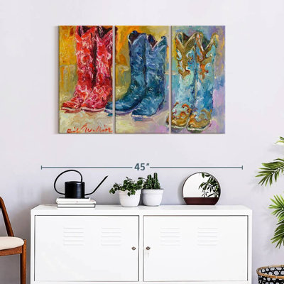 " Cowboy Boots " 3 - Pieces