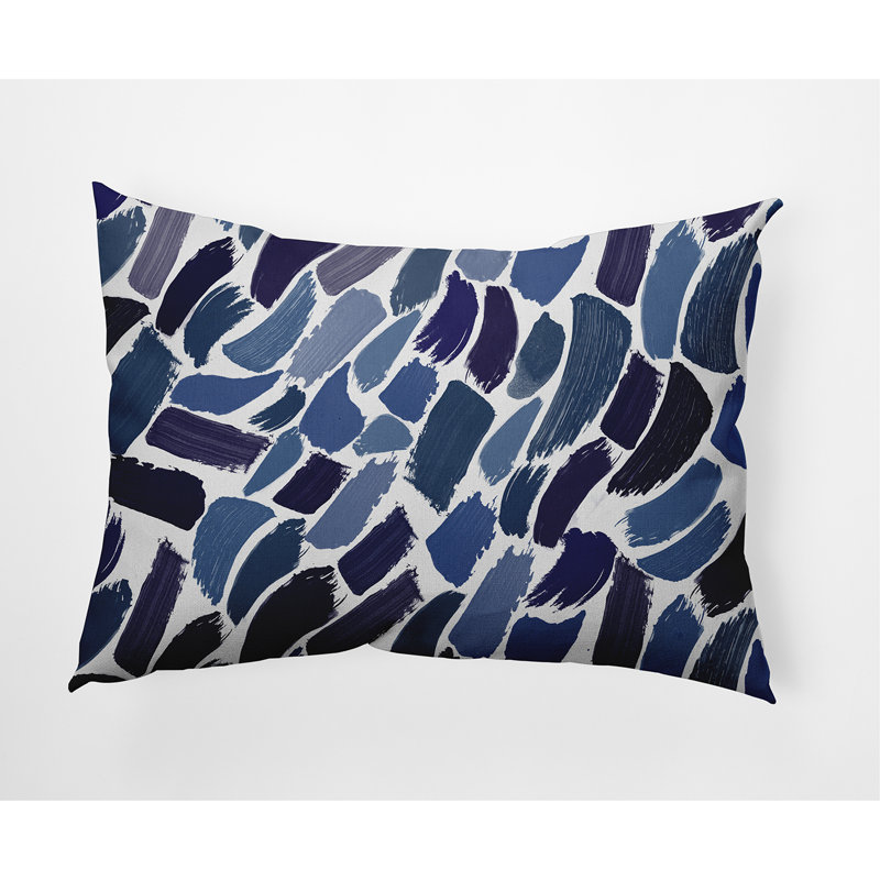  Wenstry Outdoor Rectangular Pillow Cover & Insert, Blue