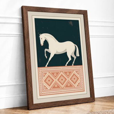 Classical Horse Vintage - Framed Print