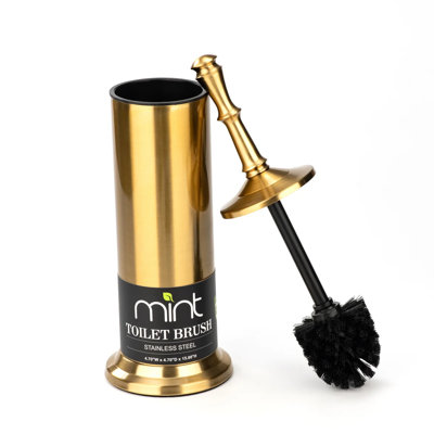 Industrial Toilet Brush, Toilet Bowl Brush with Extra Long Handle Durable Bristles Toilet Scrubber and Covered Holder for Toilet Brush Set