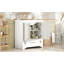 Meuble-lavabo moderne 30 po avec cadre en bois massif Nautica et rangement spacieux-123512799