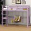 Lit mezzanine simple taille haute (bois d'hévéa) - barrière de sécurité, bureau intégré et échelle-1990254375