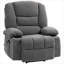 Fauteuil inclinable classique en polyester gris avec télécommande Elderly Home Relaxation-433360098