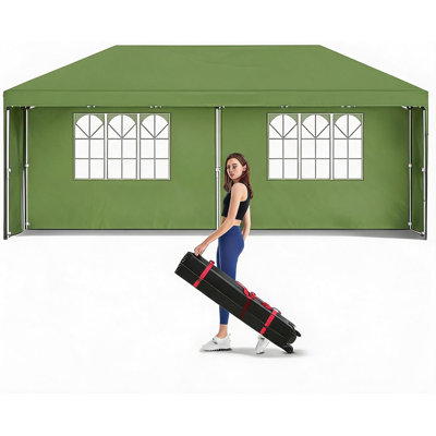 Abri d'extérieur imperméable 10 pi x 20 pi Pop Up Gazebo