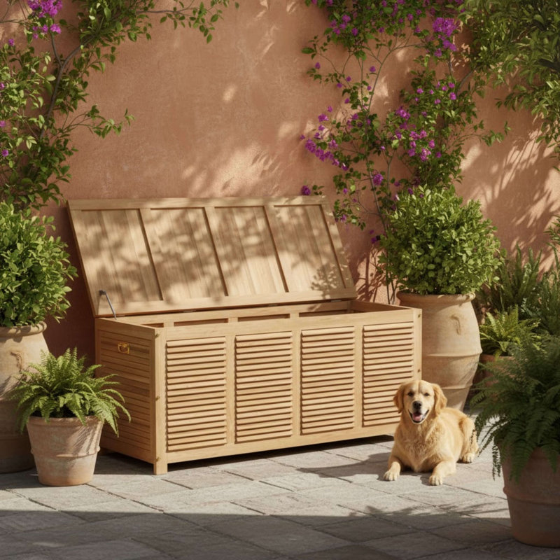 Amberly Outdoor Teak Bench