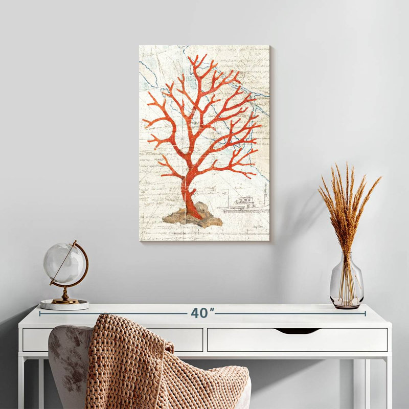 Brampt Textured Coral, 24" H x 16" W