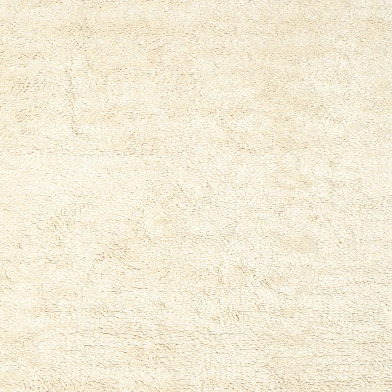 Tapis contemporain beige / gris, Carré 6 pi
