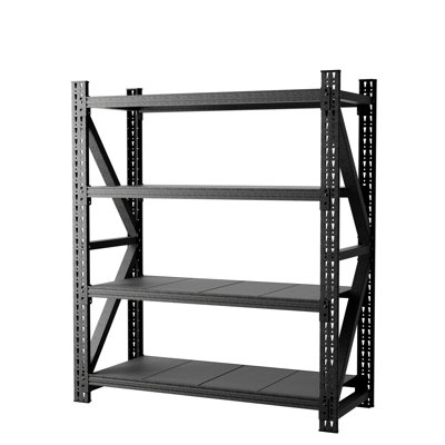 4000Lbs Metal Shelving For Garage Warehouse 69H X 59W 23.6D Heavy Duty Adjustable With 4 Open Back Vertical Shelves Rack