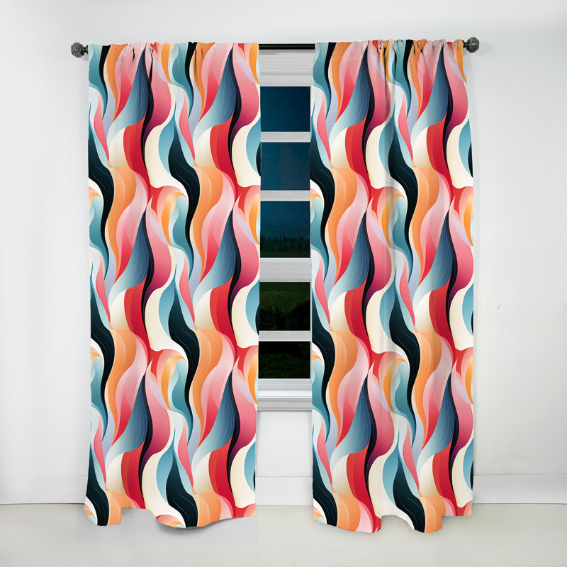 Cosmic Simplicity - Rideau moderne - Velours obscurcissant - 1 panneau, L 52 po x L 108 po