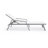 Outdoor Aluminum Chaise Lounge Armchair with Fire Pit Side Table-88151450