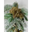 Goutte de Noël artificielle dorée et platine