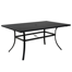 Errik Rectangular Steel Outdoor Dining Table