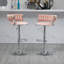 Andraya Swivel Upholstered Adjustable Height Bar Stool with Iron Frame-136914443