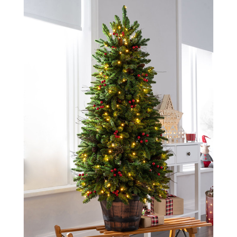 4.5' H Lighted Artificial Pine Christmas Tree