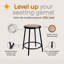 Tabouret en acier Felix, prêt à assembler-99356461-99356462-99356463