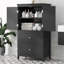 Storage Cabinet with Two Doors, Two Drawers, and Adjustable Shelf-354943782