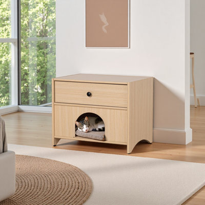 Table d'appoint 1 tiroir Mid-Century