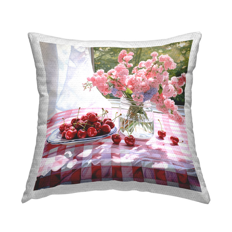 Coussin Cherry Blossoms & Cherries