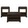 Spinelli 3PC Occasional Table Set In Cherry-Square Lift-Top Coffee Table & Two End Table